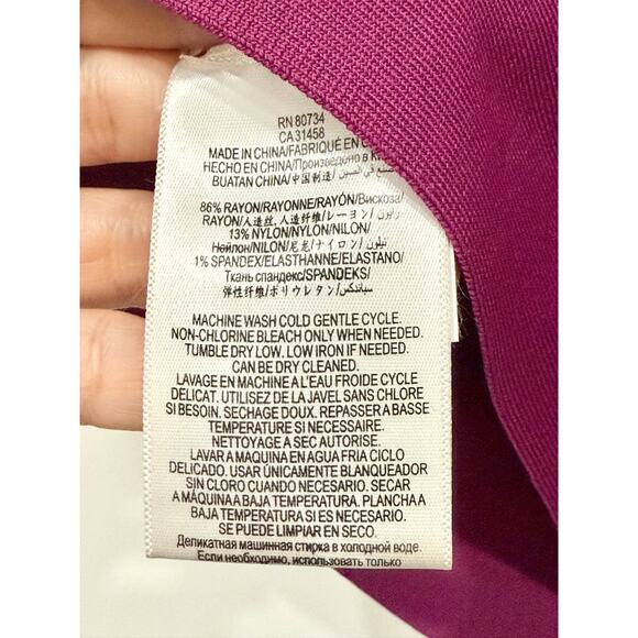 BCBGMaxazria Kamara Sleeveless A-Line Fit & Flare Mini Dress Purple Women's S - Picture 5 of 5